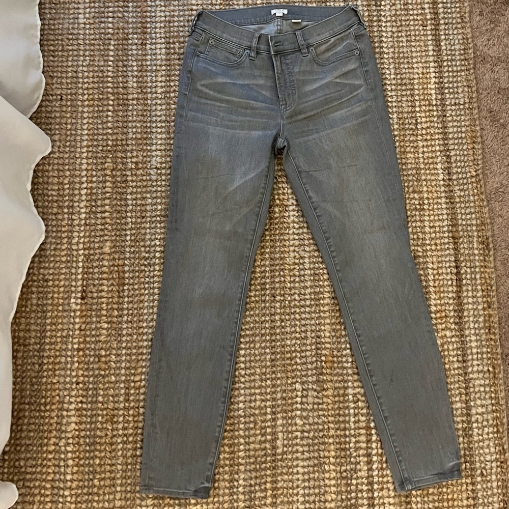 J.Crew grey stretch skinny jeans in perfect condition!
